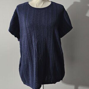 FAT FACE navy RUBY TEE british designed PLEATED button-down back